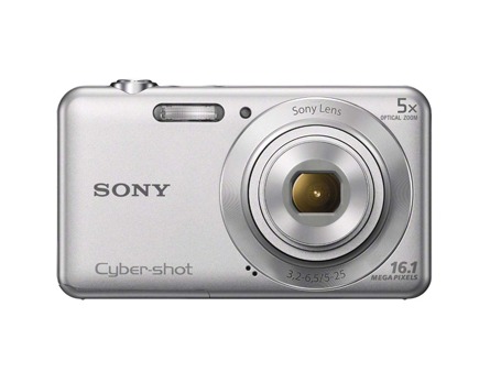 câmera digital Sony Cyber shot DSC W710 de frente