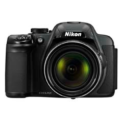 câmera digital Nikon Coolpix P520 Preta close