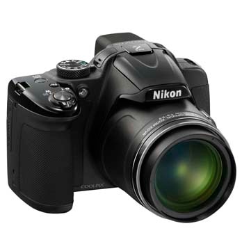 Câmera digital Nikon Coolpix P520 Preta de frente