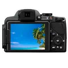 câmera digital Nikon Coolpix P520 Preta visor