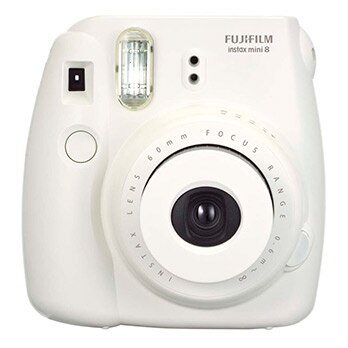 câmera instantânea Fujifilm Instax Mini 8 Branco de frente