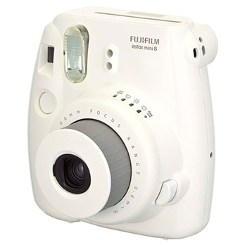 câmera instantânea Fujifilm Instax Mini 8 Branco de lado