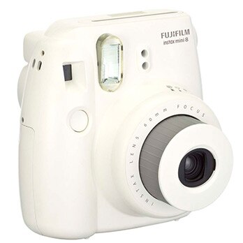 câmera instantânea Fujifilm Instax Mini 8 Branco detalhe