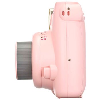 câmera instantânea Fujifilm Instax Mini 8 Rosa de lado