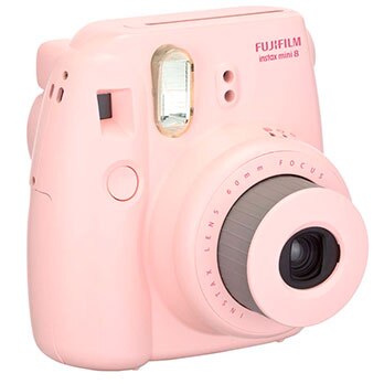 câmera instantânea Fujifilm Instax Mini 8 Rosa detalhe