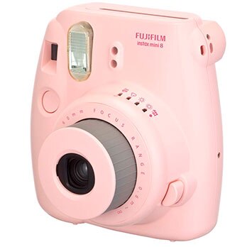 câmera instantânea Fujifilm Instax Mini 8 Rosa caixa
