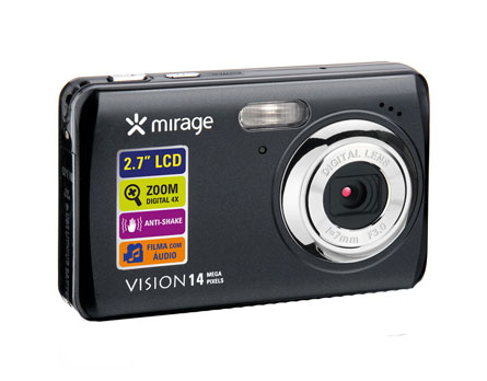 Câmera Digital Mirage Vision DC086 - A câmera que te acompanha em todos os momentos.