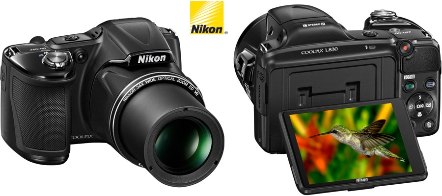 camera digital nikon coolpix l830 preta resolucao 16mp