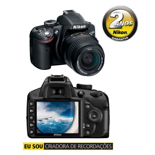 Câmera Digital Nikon DSLR D3200 - Preta | Casas Bahia