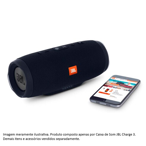 caixa som portátil jbl charge 3 bluetooth