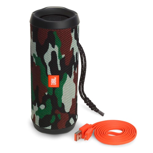 Possui botão liga/desliga caixa som portátil jbl flip4 squad bateria