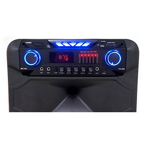 Rádio FM Caixa de Som Amplificada TRC 515 Iluminação LED