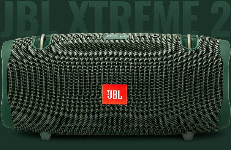 Caixa Som Xtreme 2 JBL 40W RMS verde
