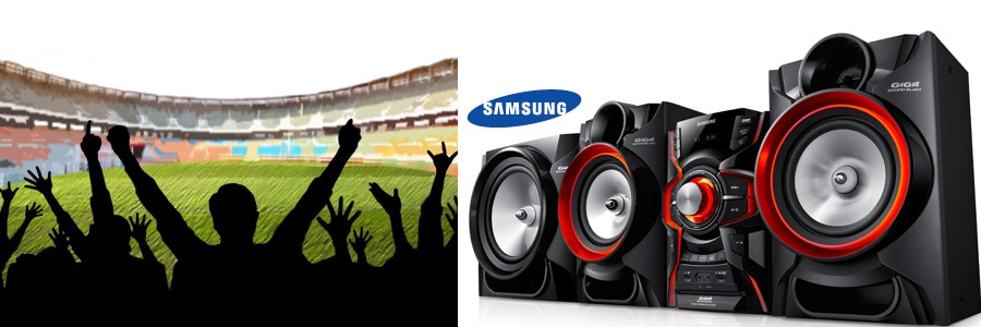 mini system samsung mx f850 zd modo futebol