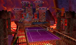 Quadra Castelo Bowser Game Mario Tennis Open 3DS