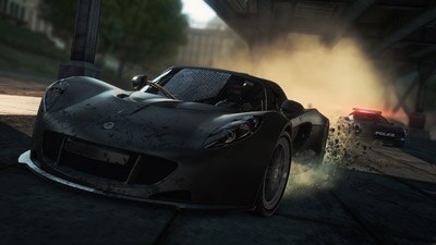 Jogo Need for Speed: Most Wanted menu simples e funcional