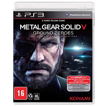 jogo Metal Gear Solid Ground Zeroes PS3 capa