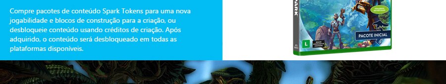 Desbloqueie novos conteúdos usando créditos de criação