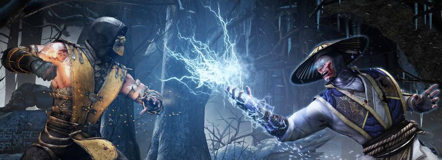 ps4 playstation game jogo mortal kombat x mkx scorpion raiden