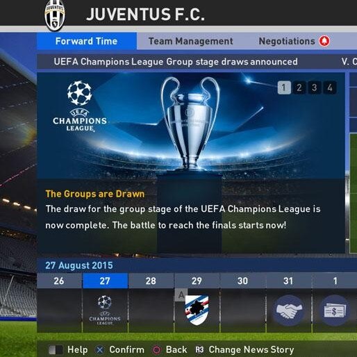 Master League redesenhada