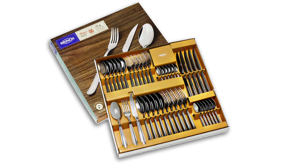 Faqueiro Brinox Módena Inox com 42 peças