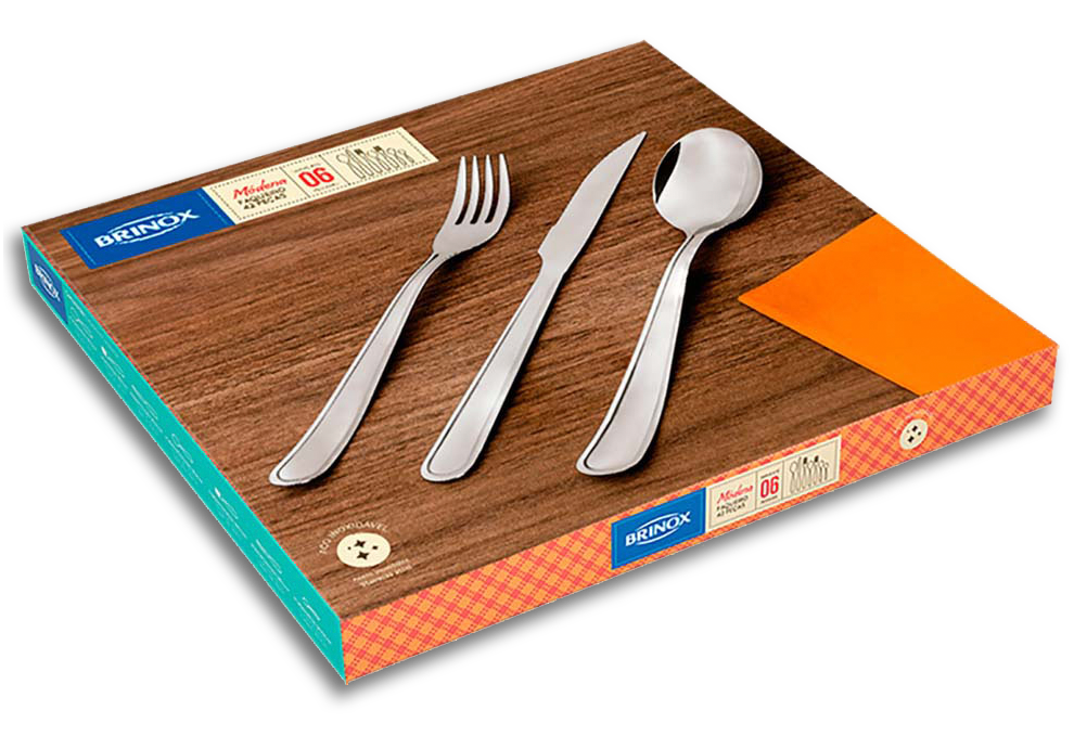 Faqueiro Brinox Módena 6 pessoas