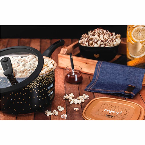 Pipoqueira Tramontina My Lovely Kitchen panela pipoca tampa