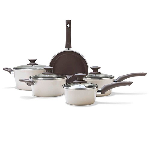 Conjunto Panelas Brinox Ceramic Life Optima Revestimento Antiaderente Cerâmico