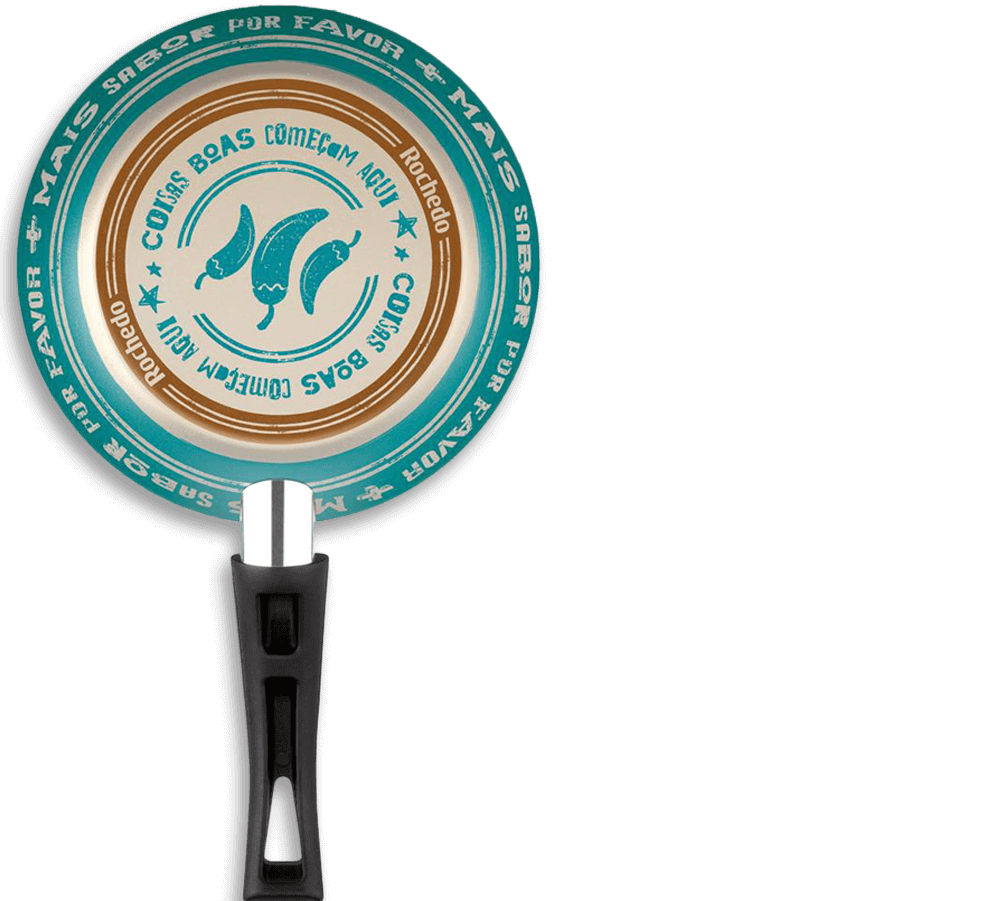 Frigideira Francesa Rochedo Viva temperatura cozinha preparo decoração