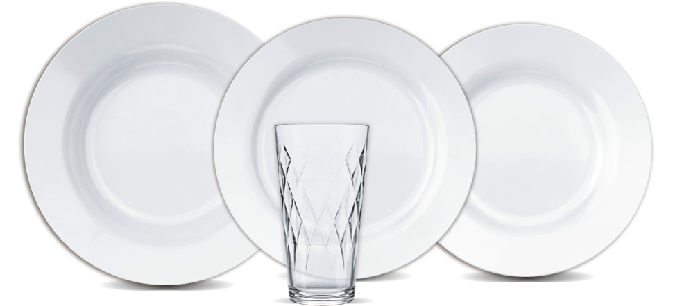 Aparelho de Jantar 16 peças Opaline Duralex