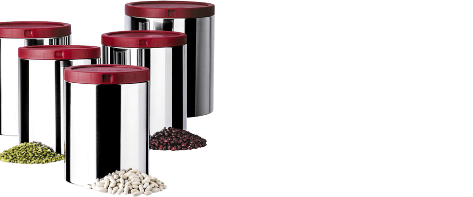 Conjunto Porta-Mantimentos Euro Home potes tampa alimentos utensílios cozinha