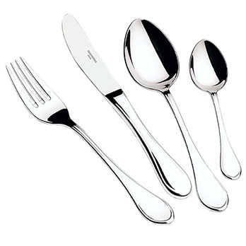 faqueiro Tramontina Italy 76 peças com estojo de madeira Inox