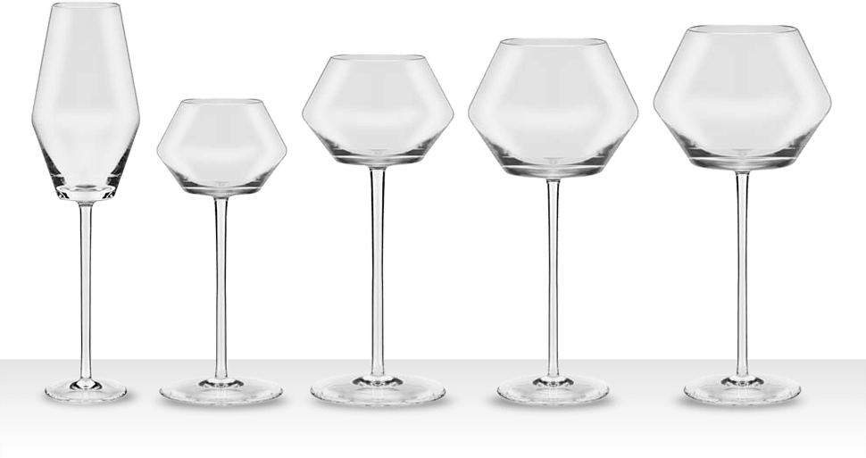 Conjunto Taças Oxford Crystal Karim Rashid 30 peças