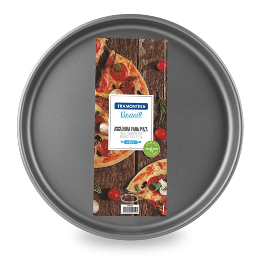 Forma para Pizza Tramontina Antiaderente com 30cm de diâmetro Forma Pizza Tramontina Antiaderente 30cm