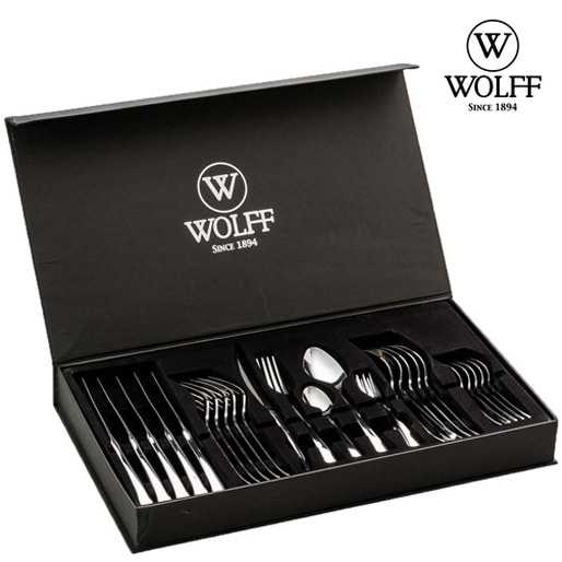 Faqueiro Wolff Berna 30 Peças talheres facas colheres garfos mesa cozinha