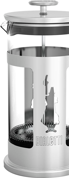 Cafeteira Bialetti Preziosa aço inox vidro resistente