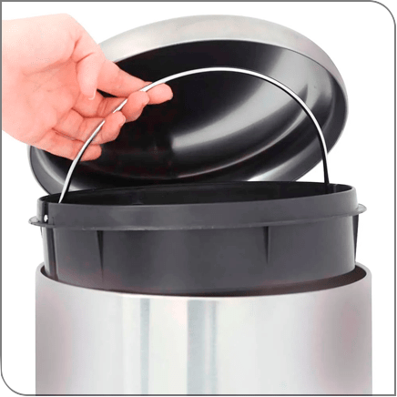 Lixeira Mor Safira 8229 Aço Inox