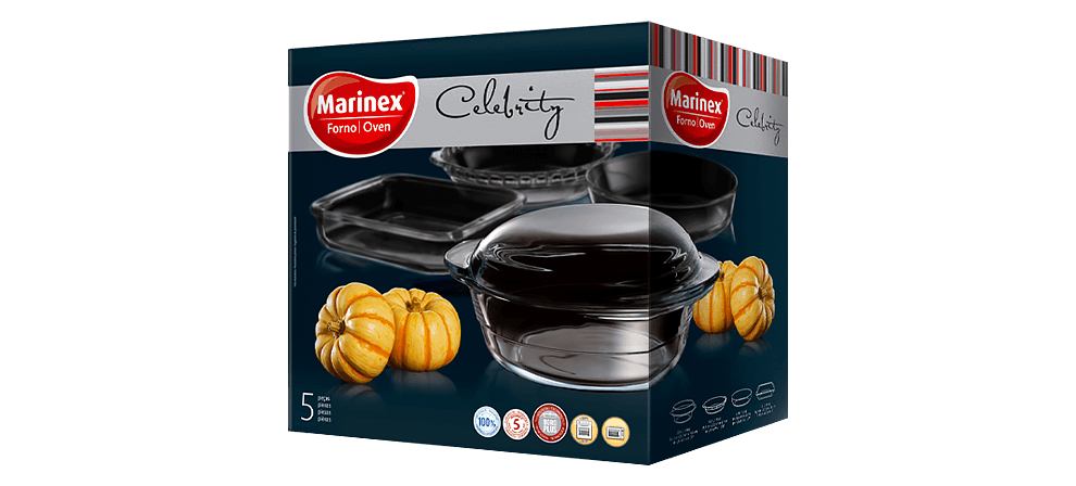 Conjunto de Formas Marinex Celebrity – 5 Peças Conjunto 5 Formas Marinex Celebrity GD16756935