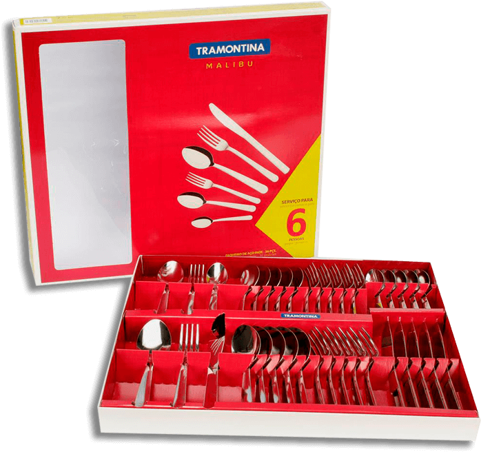 Faqueiro Tramontina Malibu Inox