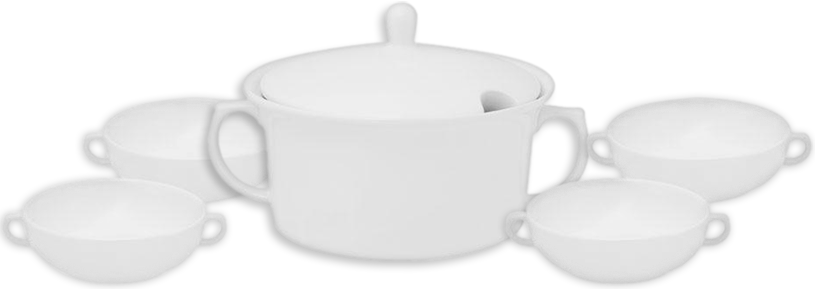 Aparelho para Sopa Oxford Porcelanas - 5 Peças