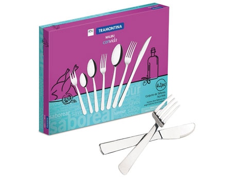 Faqueiro Tramontina Malibu Inox - 42 Peças - Utensílios fundamentais para uma bela mesa