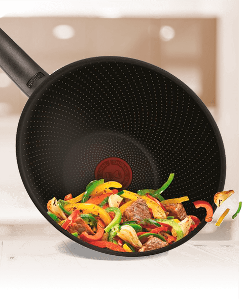 Panela Wok Rochedo Inova Preta Cobre