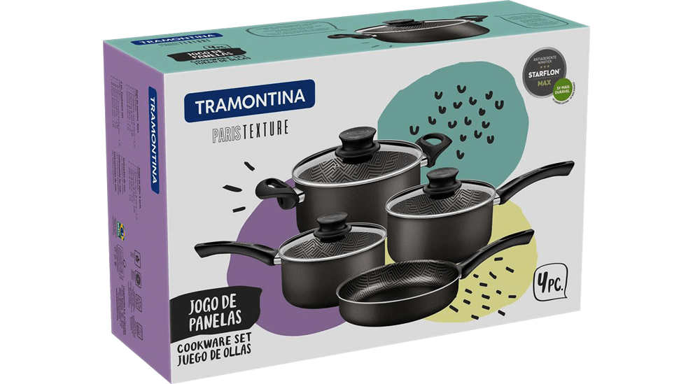 Conjunto Panelas Tramontina Paris Texture Conjunto Panelas Tramontina Paris Texture