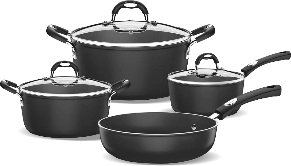 Conjunto Panelas Tramontina Mônaco Induction Preto 4 Peças