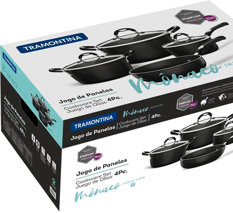 Conjunto Panelas Tramontina Mônaco Induction