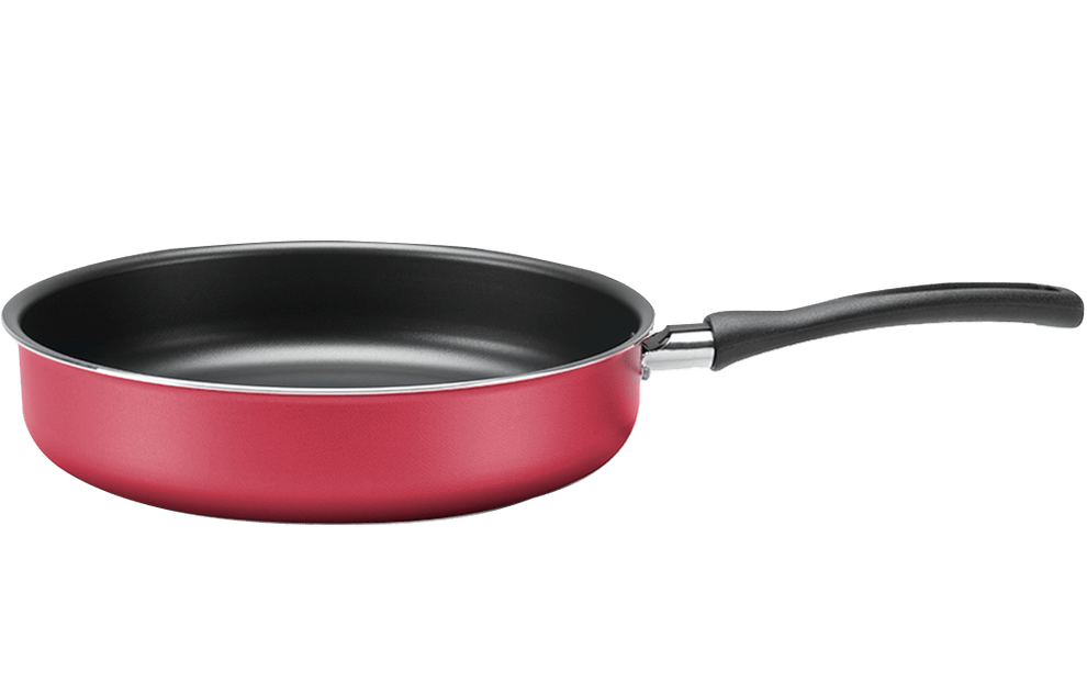 Frigideira Alta Brinox Garlic 24 cm Vermelha