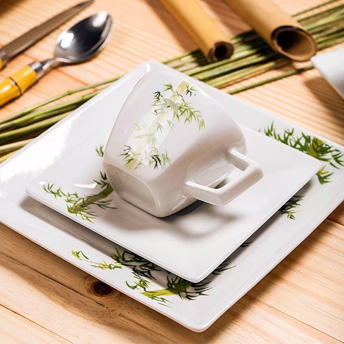 Aparelho Oxford Porcelanas Quartier Bamboo 30 peças