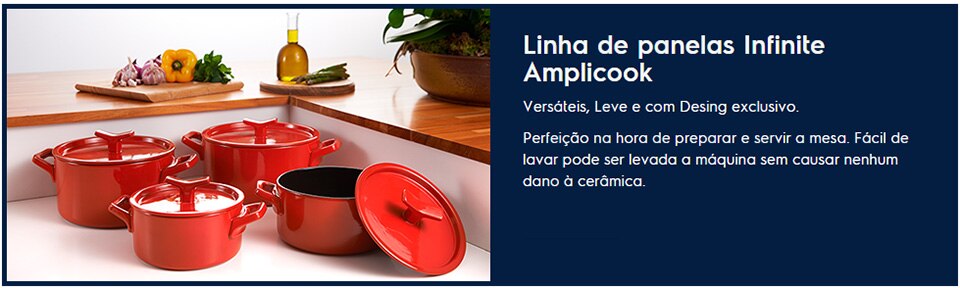 Conjunto Panelas Cerâmica Electrolux Amplicook 4 Peças