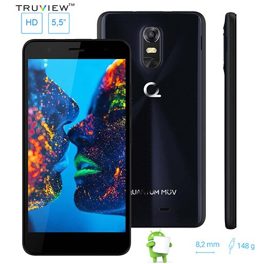 Smartphone Quantum MÜV Midnight Blue Tela 5.5 polegadas