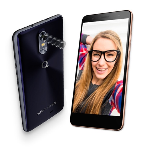 smartphone quantum muv pro câmeras integradas